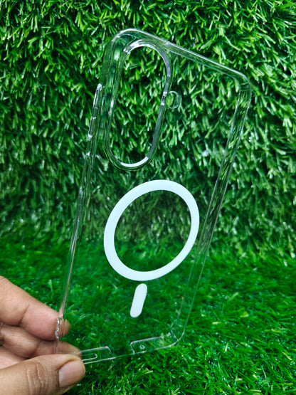 Samsung Galaxy A27 5G / M47 5G Anti Yellow Premium Magsafe Crystal Clear Hard Plastic Back Cover Case