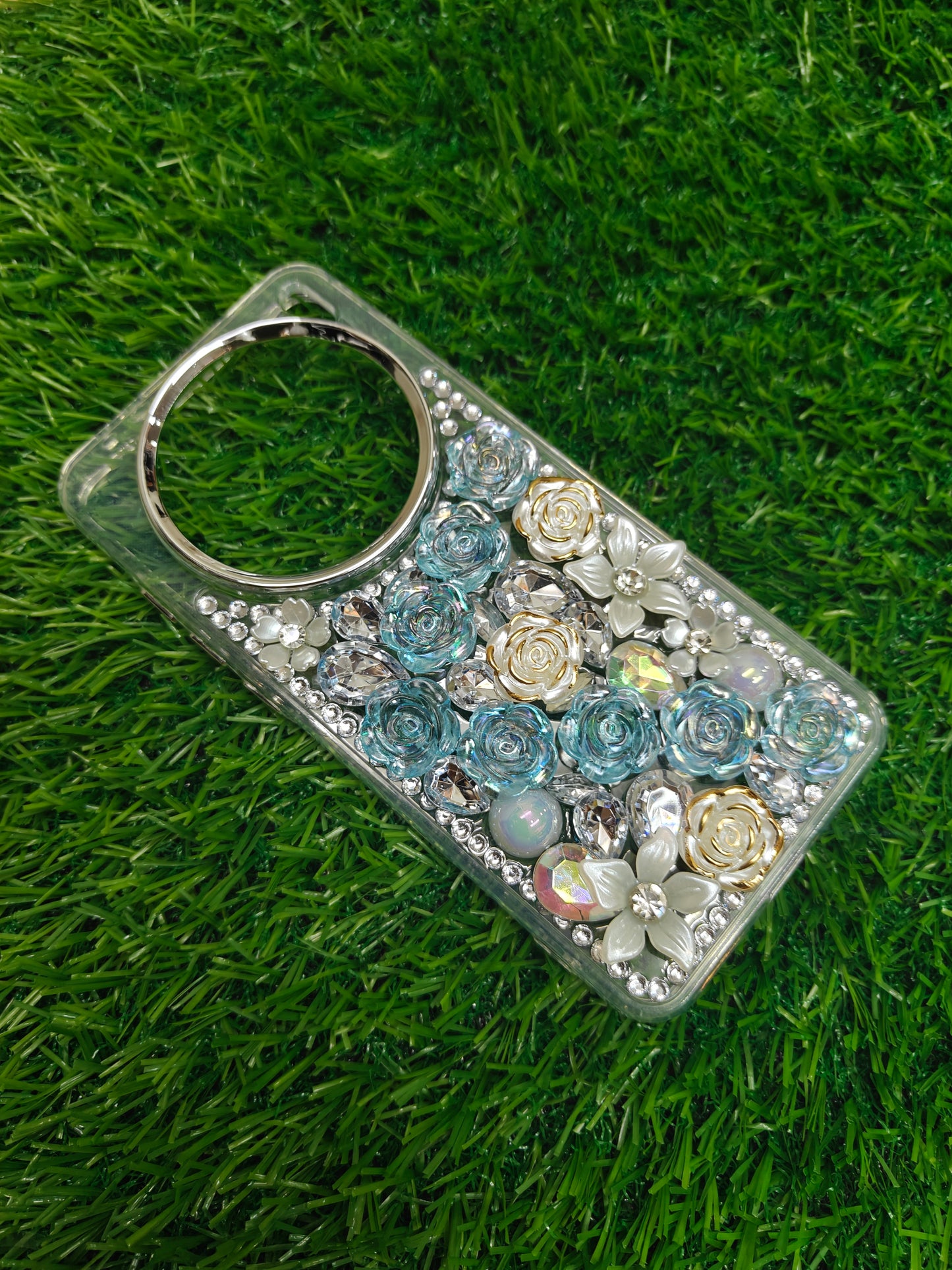 Vivo X200 5G Girlish 3D Stone & Flower Back Cover Case