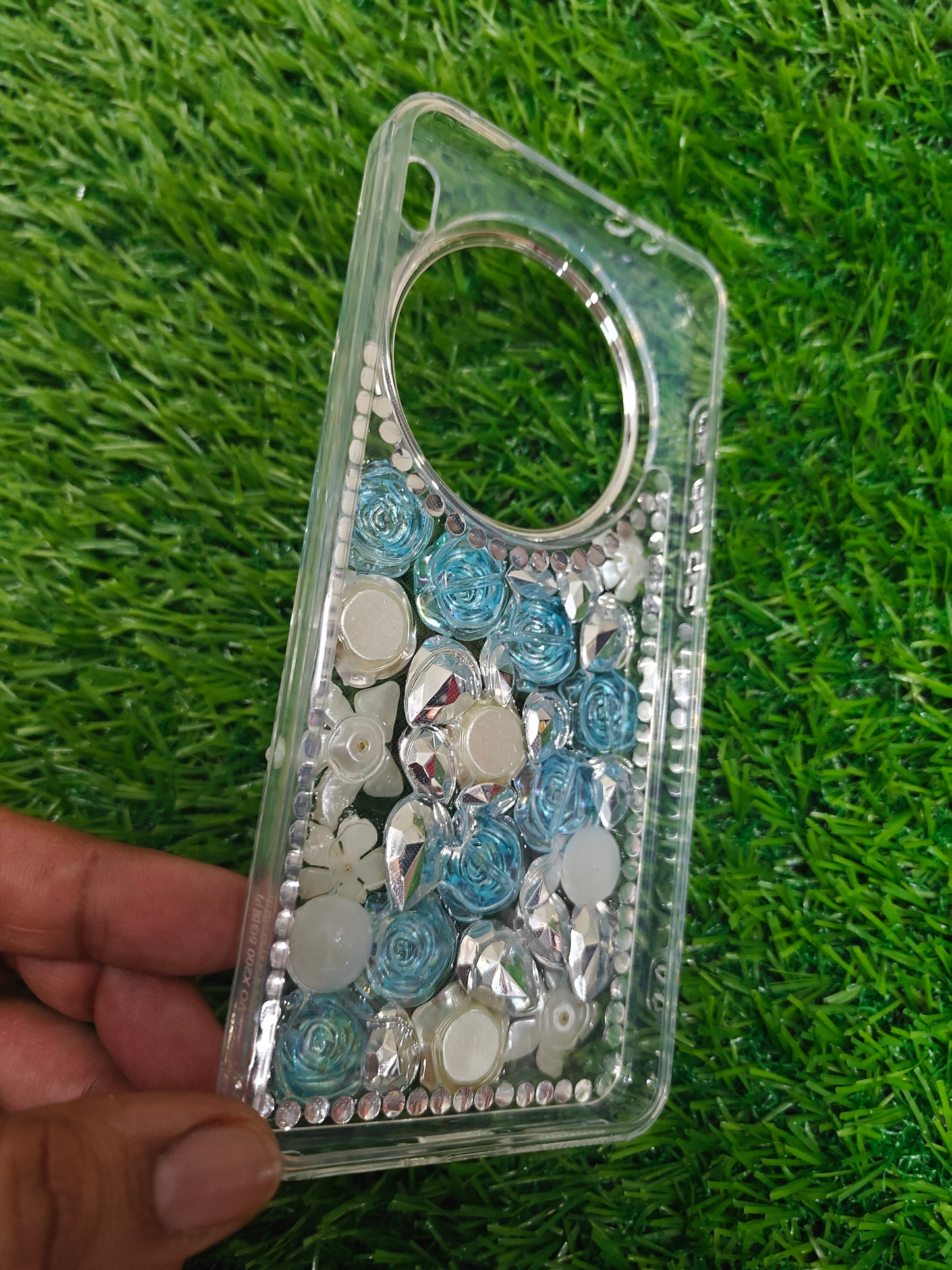Vivo X200 5G Girlish 3D Stone & Flower Back Cover Case