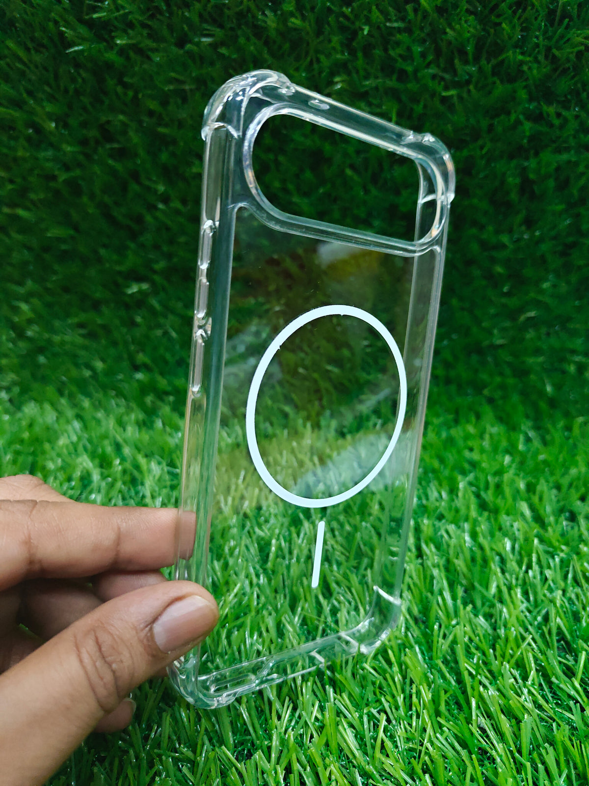 Vivo X300 FE / X300FE 5G Premium Quality Side Bumper Transparent ( Side Soft + Back Hard ) Back Cover Case ( No magsafe, Only Design )