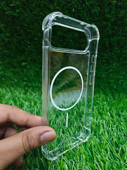 Vivo X300 FE / X300FE 5G Premium Quality Side Bumper Transparent ( Side Soft + Back Hard ) Back Cover Case ( No magsafe, Only Design )