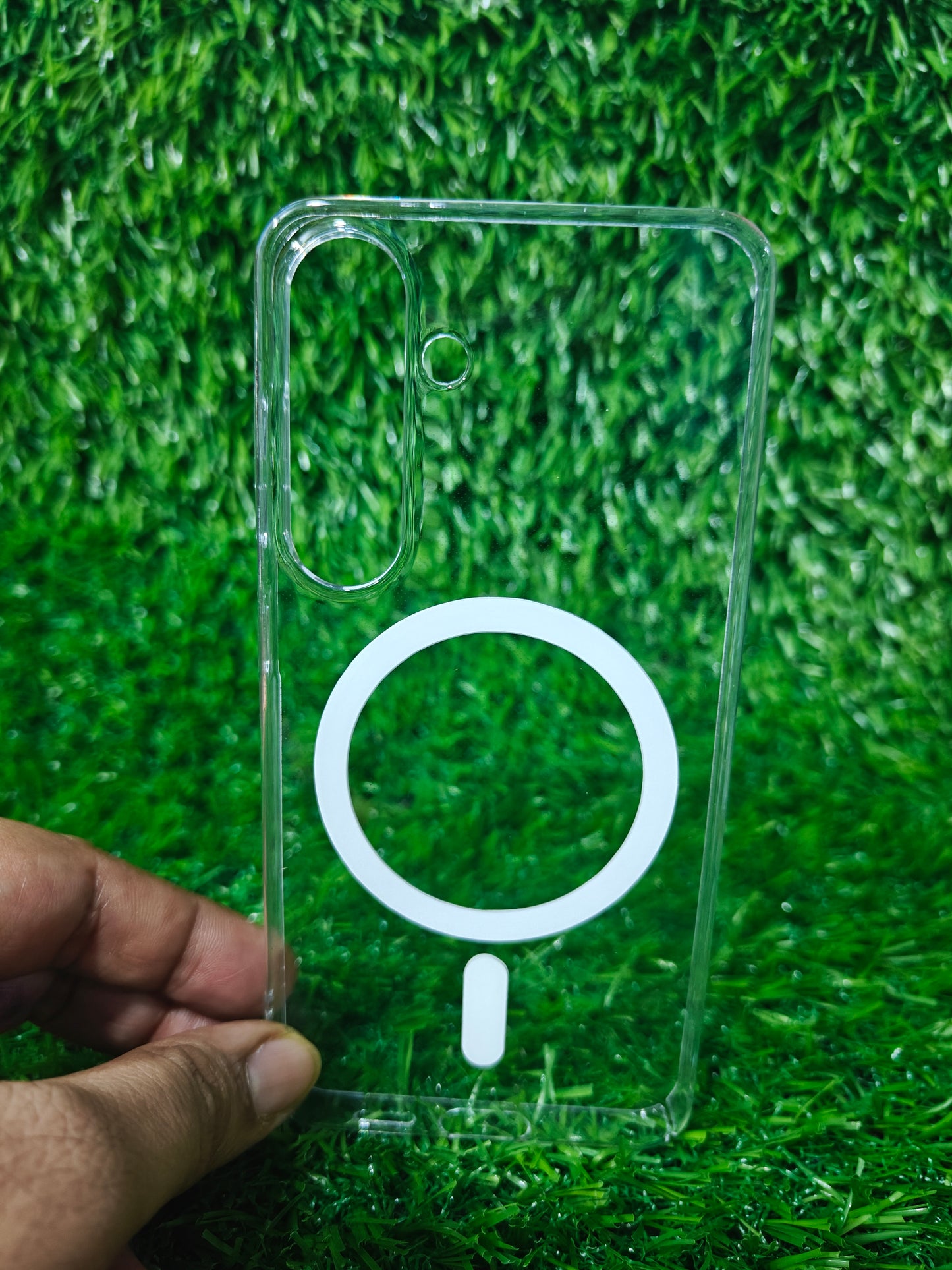 Samsung Galaxy S24 5G & S25 5G Anti Yellow Premium Quality Magsafe Crystal Clear Hard Plastic Back Cover Case