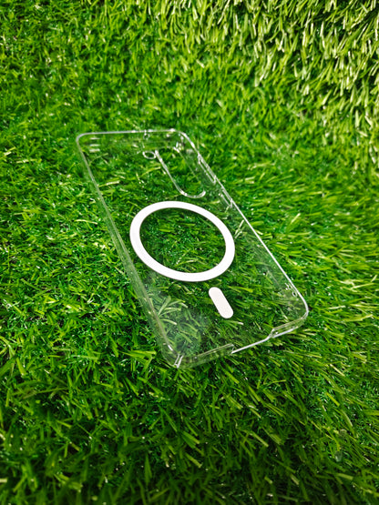 Samsung Galaxy S23 5G Anti Yellow Premium Quality Magsafe Crystal Clear Hard Plastic Back Cover Case