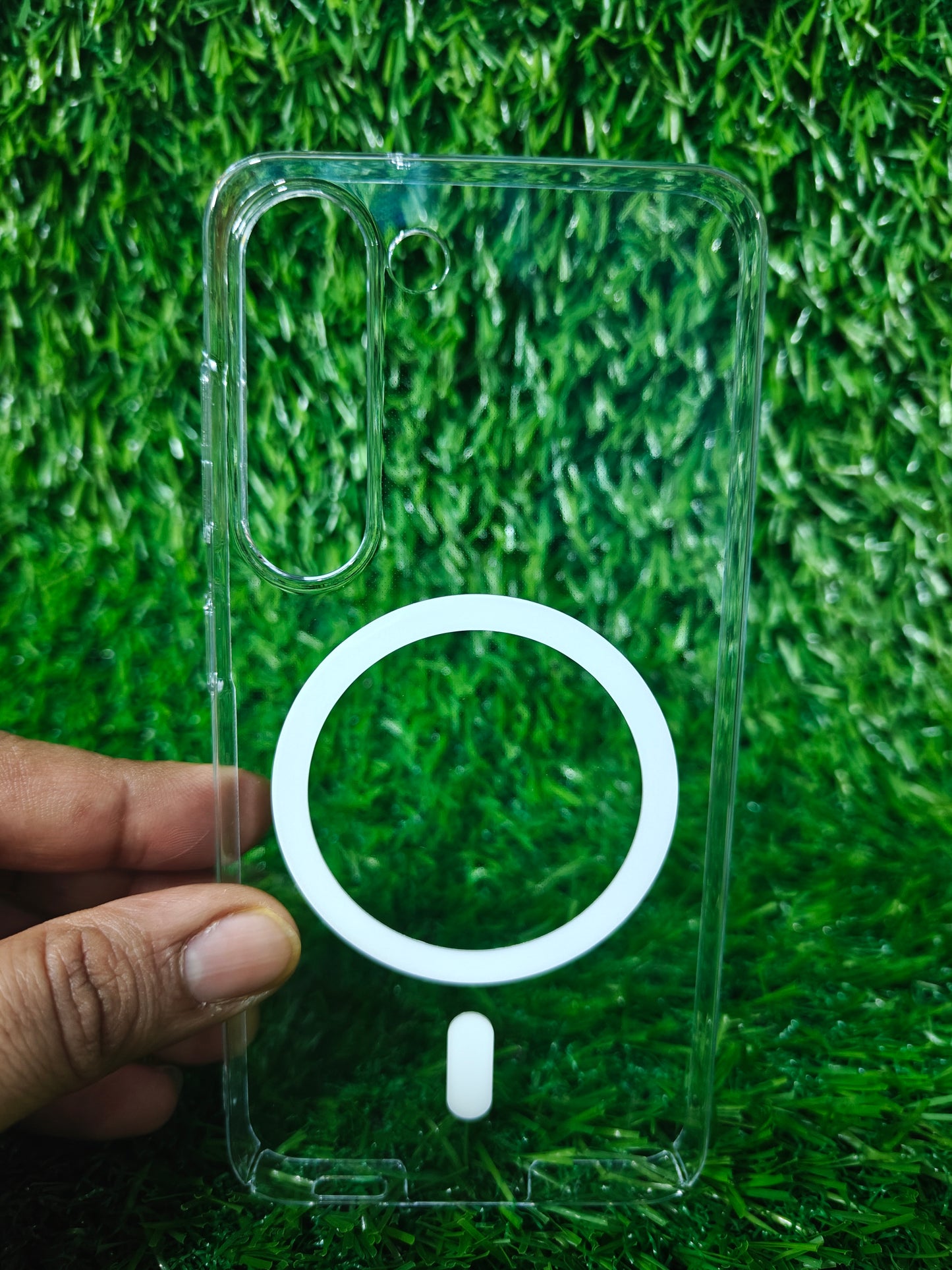 Samsung Galaxy S23 5G Anti Yellow Premium Quality Magsafe Crystal Clear Hard Plastic Back Cover Case