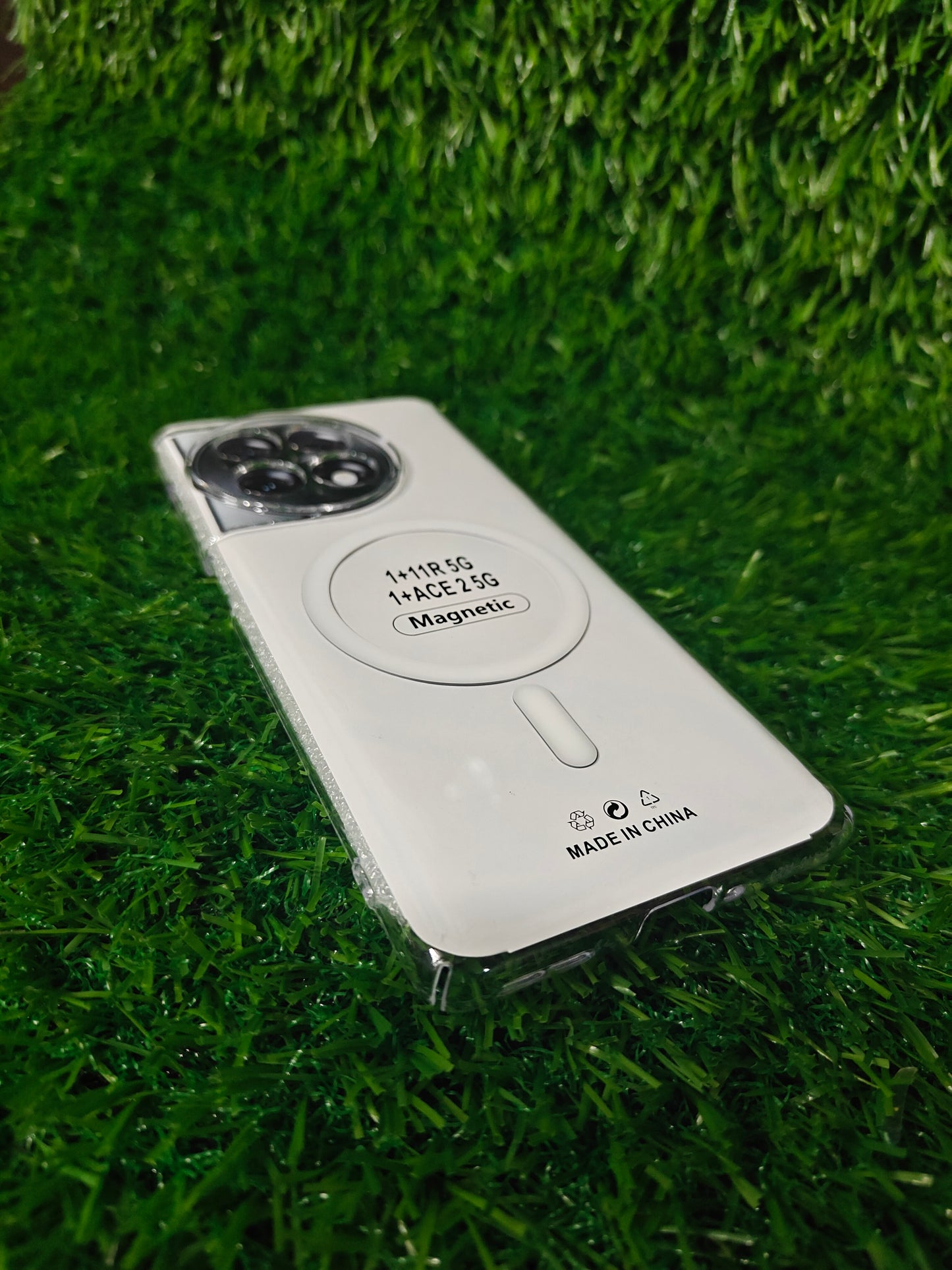OnePlus 11R 5G Anti Yellow Premium Quality Magsafe Crystal Clear Hard Plastic Back Cover Case