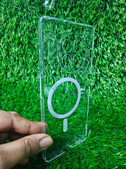 OnePlus 11R 5G Anti Yellow Premium Quality Magsafe Crystal Clear Hard Plastic Back Cover Case