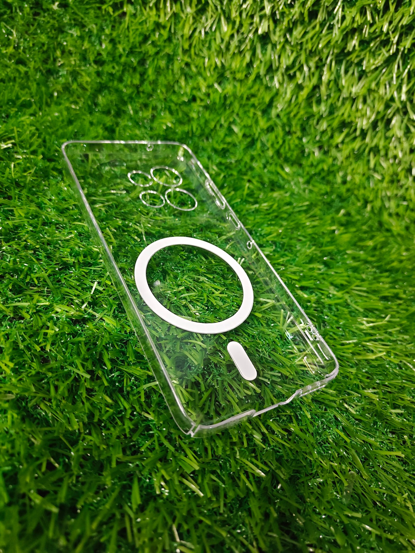 Motorola Moto Edge 50 Neo 5G Anti Yellow Premium Magsafe Crystal Clear Hard Plastic Back Cover Case