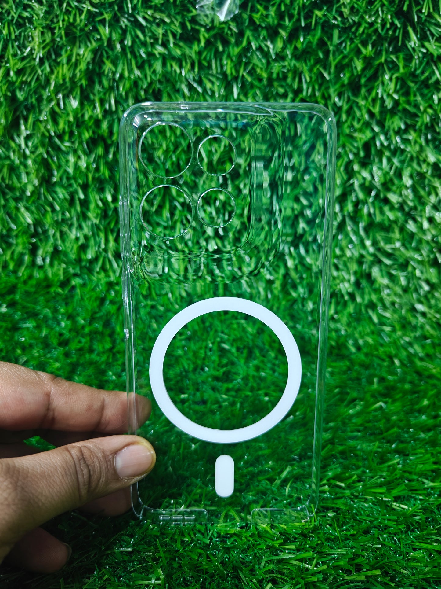 Motorola Moto Edge 50 Neo 5G Anti Yellow Premium Magsafe Crystal Clear Hard Plastic Back Cover Case