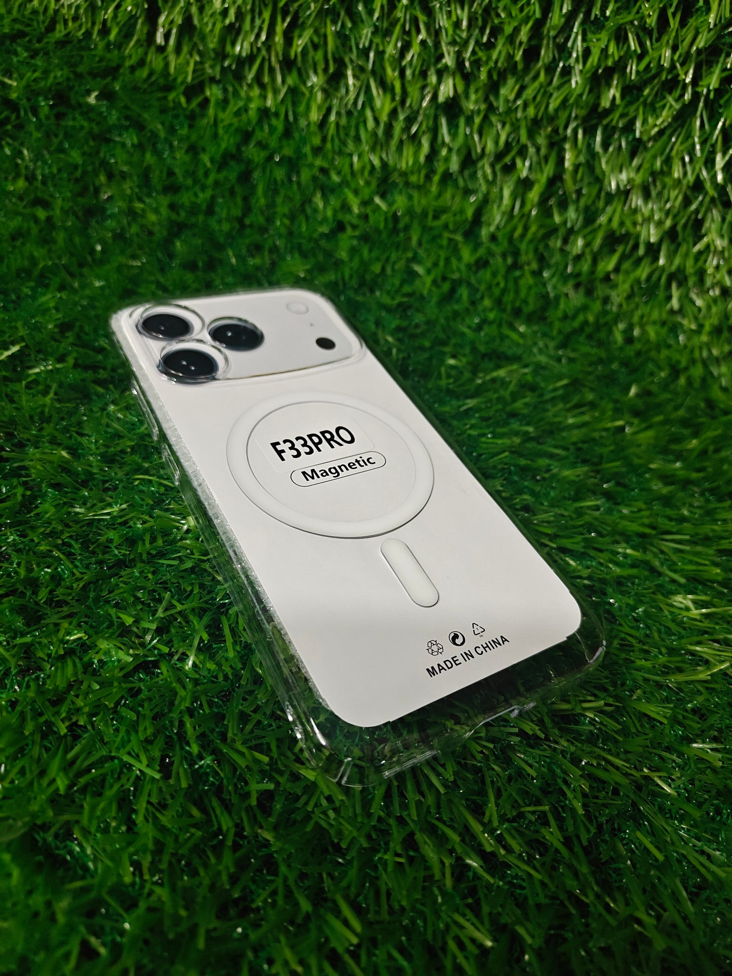 Oppo F33 Pro 5G Anti Yellow Premium Magsafe Crystal Clear Hard Plastic Back Cover Case