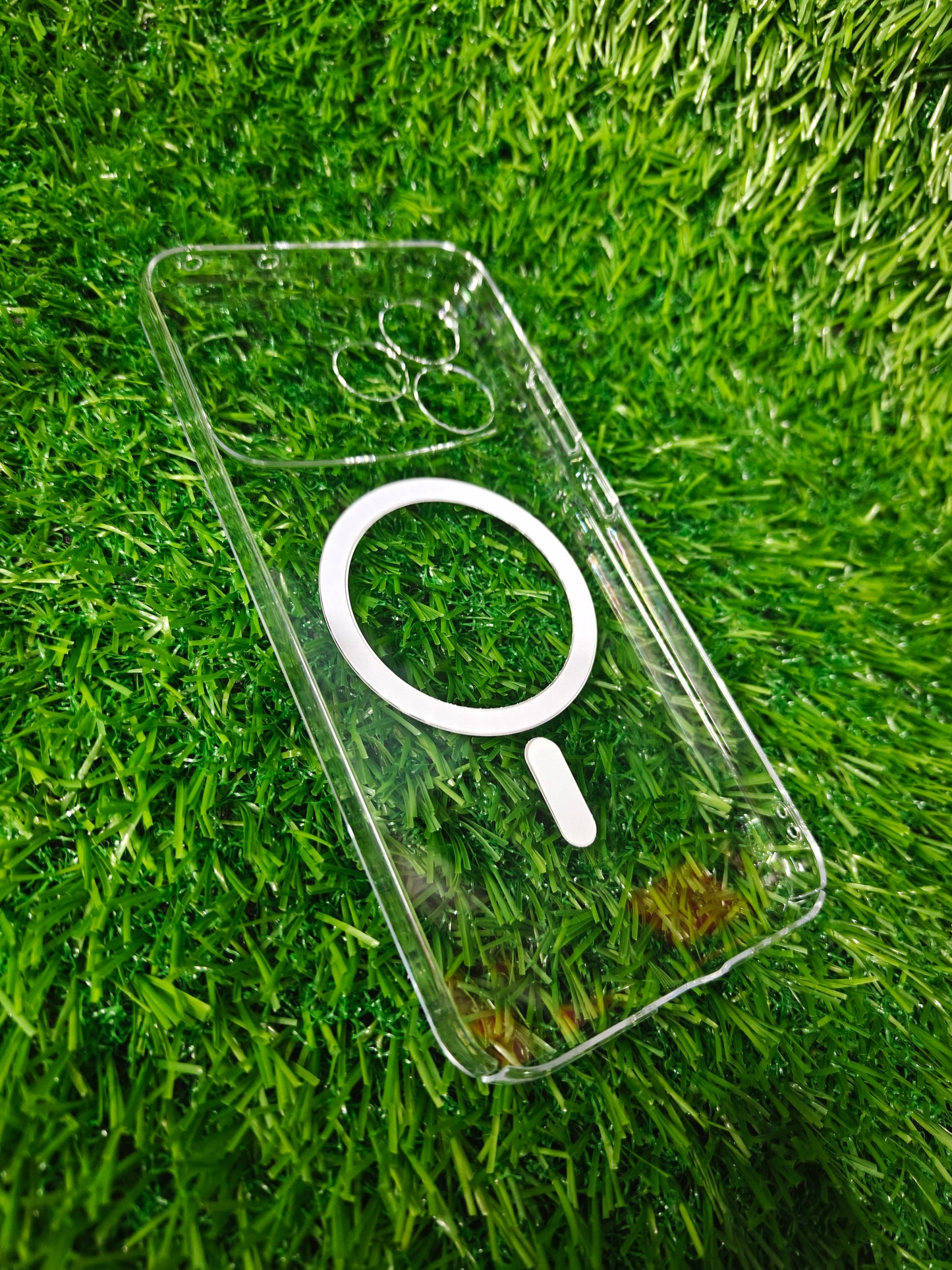 Oppo F33 Pro 5G Anti Yellow Premium Magsafe Crystal Clear Hard Plastic Back Cover Case