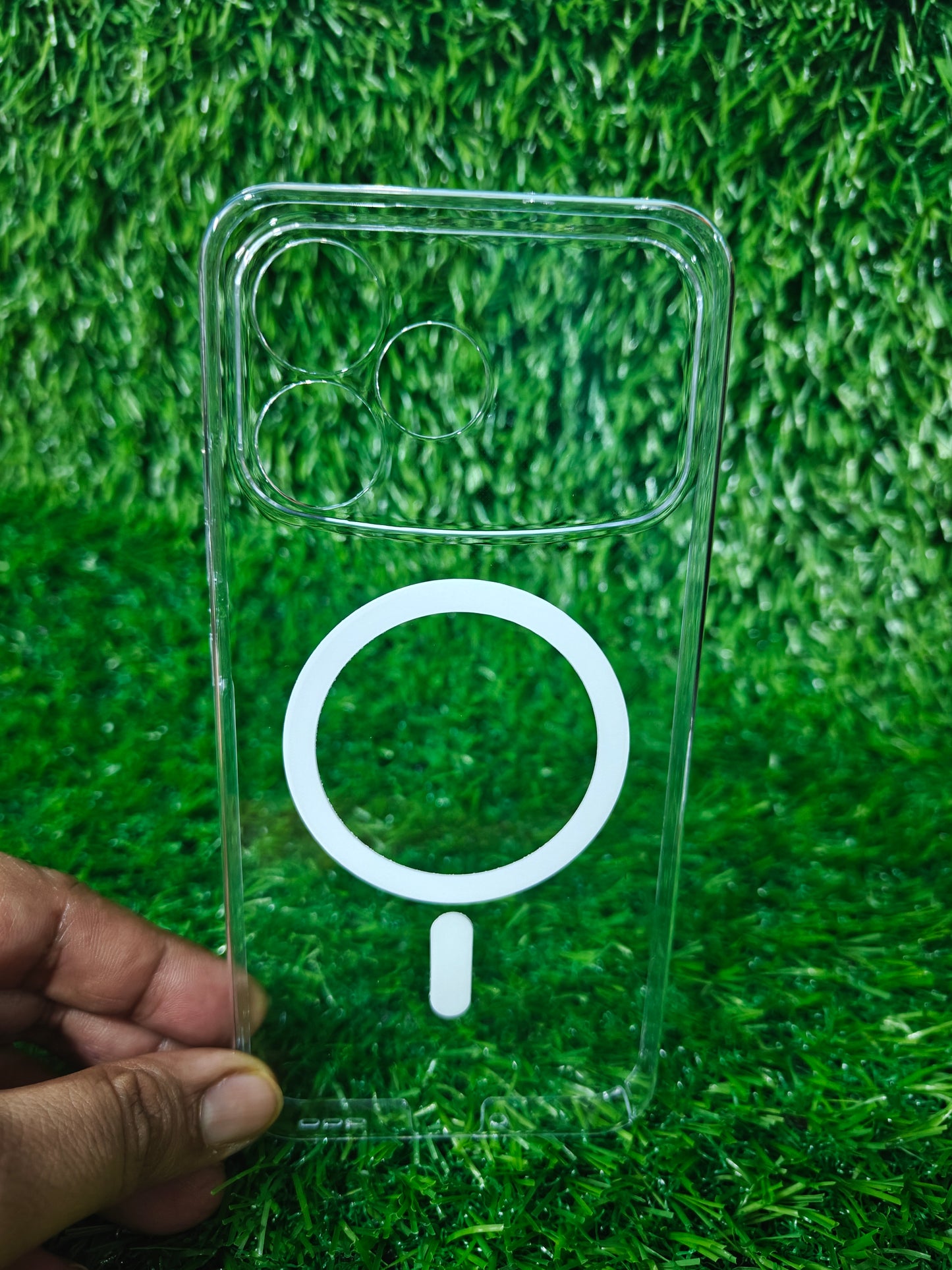 Oppo F33 Pro 5G Anti Yellow Premium Magsafe Crystal Clear Hard Plastic Back Cover Case