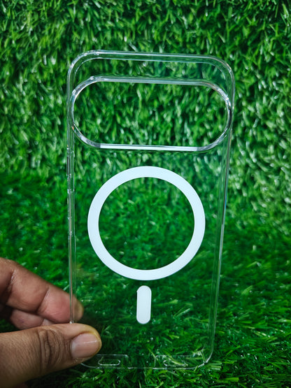 Google Pixel 11 / Pixel 11 Pro 5G Anti Yellow Premium Quality Magsafe Crystal Clear Hard Plastic Back Cover Case