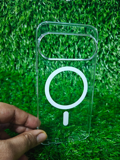 Google Pixel 11 / Pixel 11 Pro 5G Anti Yellow Premium Quality Magsafe Crystal Clear Hard Plastic Back Cover Case