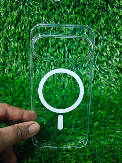 Google Pixel 10 / Pixel 10 Pro 5G Anti Yellow Premium Quality Magsafe Crystal Clear Hard Plastic Back Cover Case