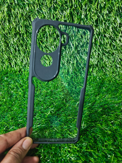 Vivo V40E / iQOO Z9S 5G Transparent Clear Hard PC Back Cover Case