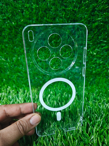 Vivo X200T 5G Anti Yellow Premium Quality Magsafe Crystal Clear Hard Plastic Back Cover Case