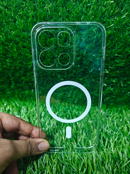 OnePlus Nord 6 / Nord6 & Nord CE6 5G Anti Yellow Premium Quality Magsafe Crystal Clear Hard Plastic Back Cover Case