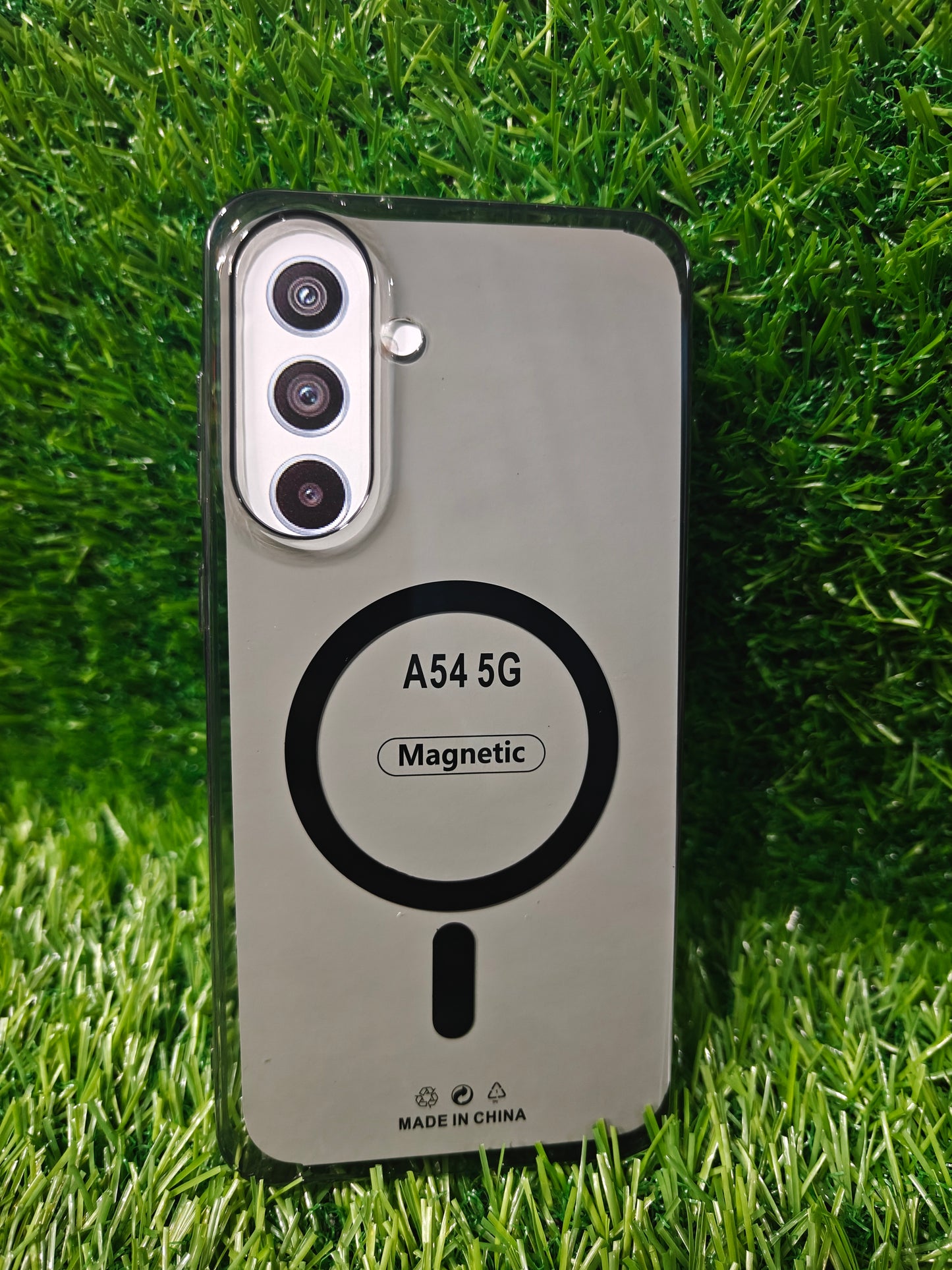Samsung Galaxy A54 5G Anti Yellow Premium Quality Magsafe Crystal Clear Hard Plastic Back Cover Case