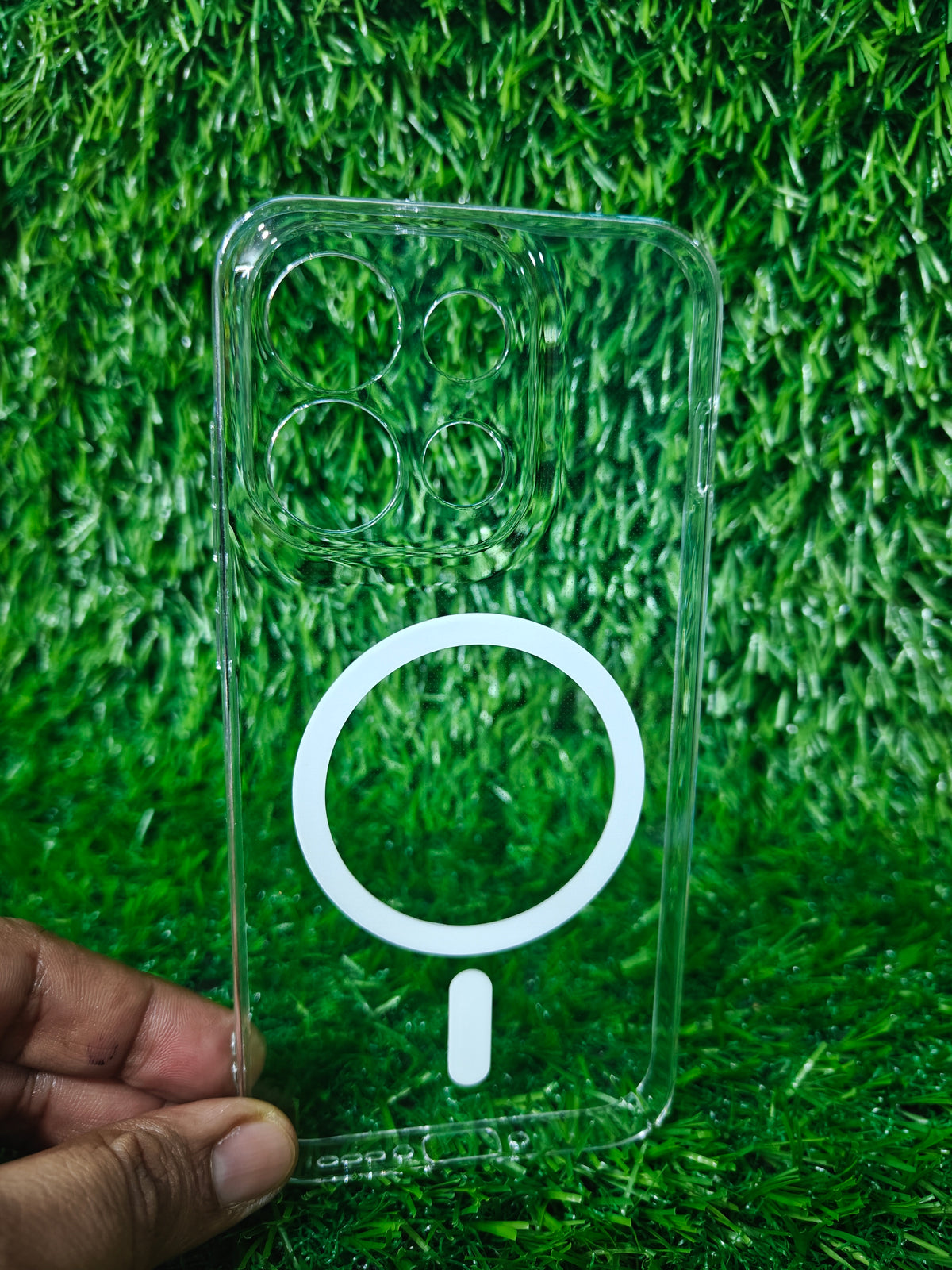 Oppo Reno 16C 5G / Oppo Reno16C 5G Anti Yellow Premium Quality Magsafe Crystal Clear Hard Plastic Back Cover Case