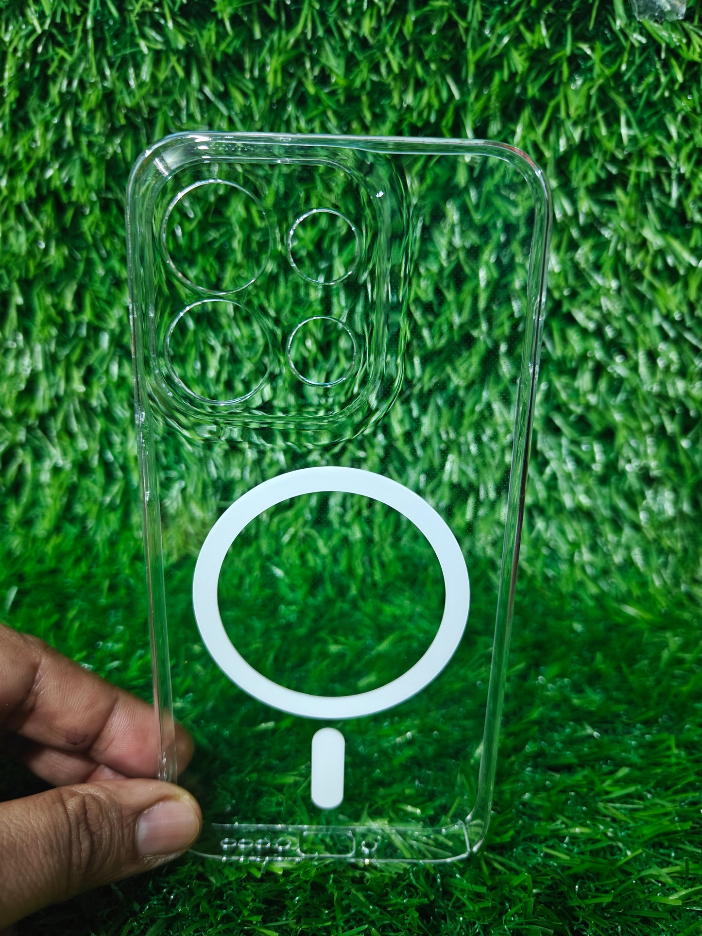Oppo Reno 16C 5G / Oppo Reno16C 5G Anti Yellow Premium Quality Magsafe Crystal Clear Hard Plastic Back Cover Case