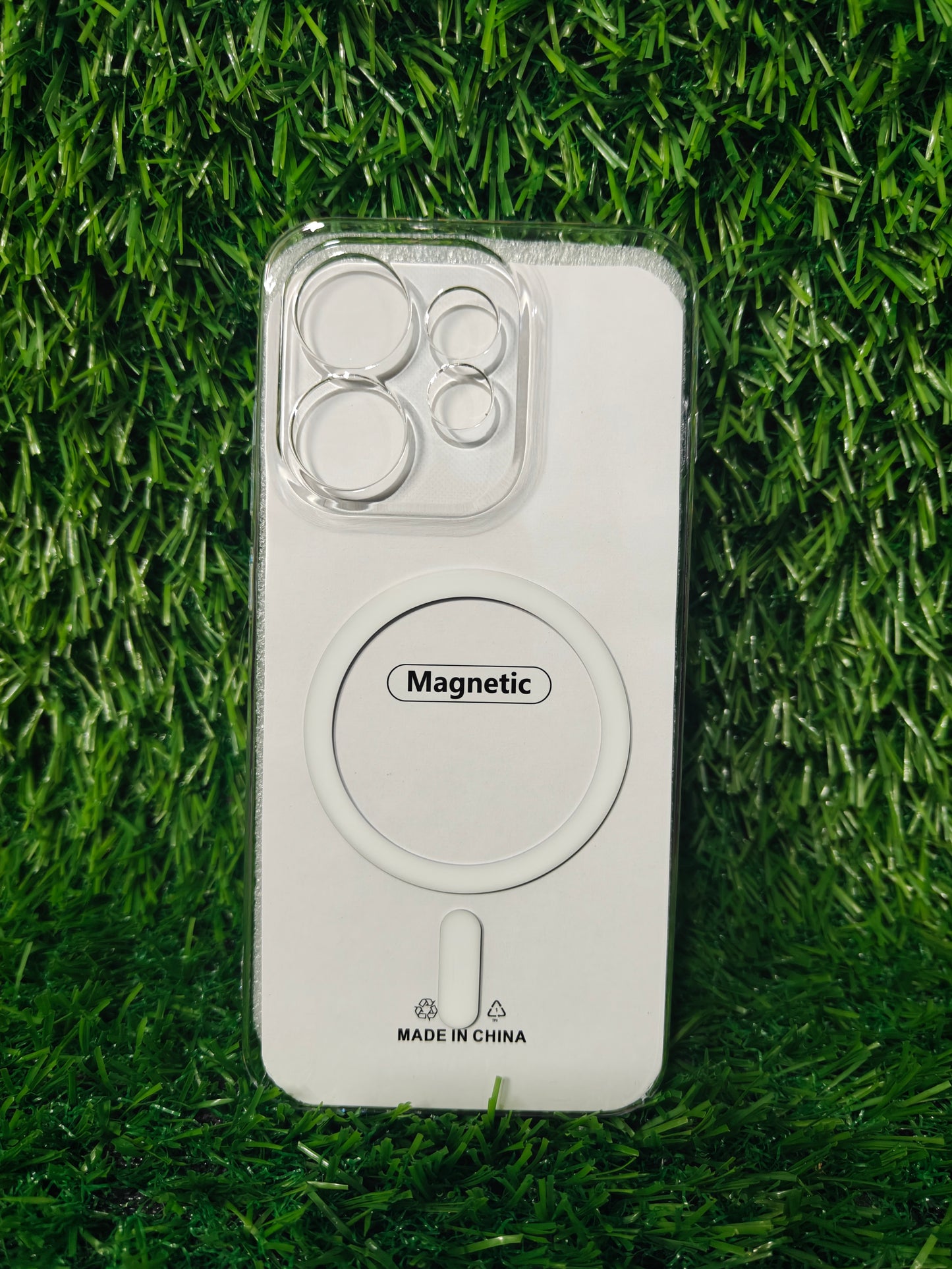 Oppo Reno 16 5G / Oppo Reno16 5G Anti Yellow Premium Quality Magsafe Crystal Clear Hard Plastic Back Cover Case
