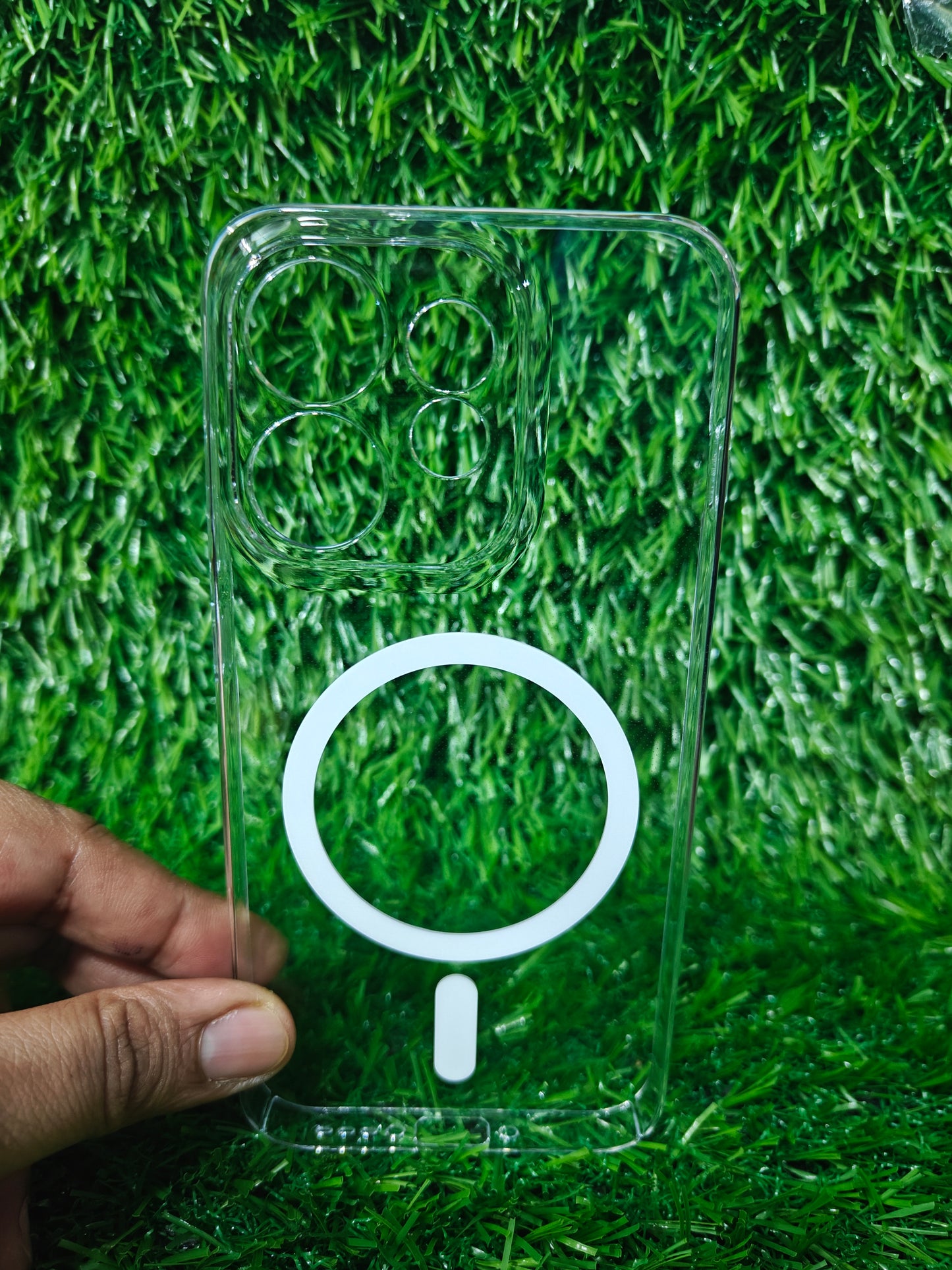 Oppo Reno 16 5G / Oppo Reno16 5G Anti Yellow Premium Quality Magsafe Crystal Clear Hard Plastic Back Cover Case