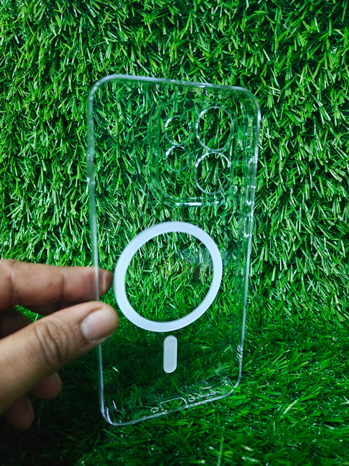 Oppo Reno 16 5G / Oppo Reno16 5G Anti Yellow Premium Quality Magsafe Crystal Clear Hard Plastic Back Cover Case