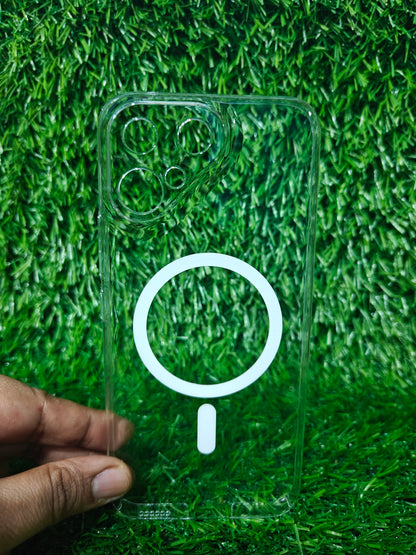 Tecno Pova Curve 2 / Pova Curve2 5G Anti Yellow Premium Quality Magsafe Crystal Clear Hard Plastic Back Cover Case