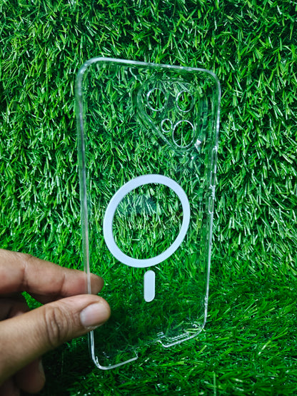 Tecno Pova Curve 2 / Pova Curve2 5G Anti Yellow Premium Quality Magsafe Crystal Clear Hard Plastic Back Cover Case