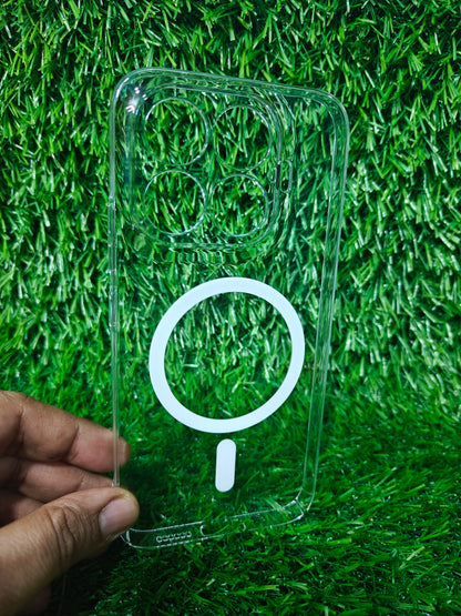 Xiaomi 17T 5G Anti Yellow Premium Quality Magsafe Crystal Clear Hard Plastic Back Cover Case