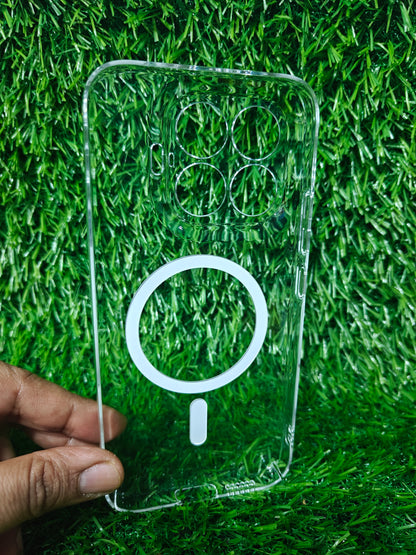 Xiaomi 17T 5G Anti Yellow Premium Quality Magsafe Crystal Clear Hard Plastic Back Cover Case