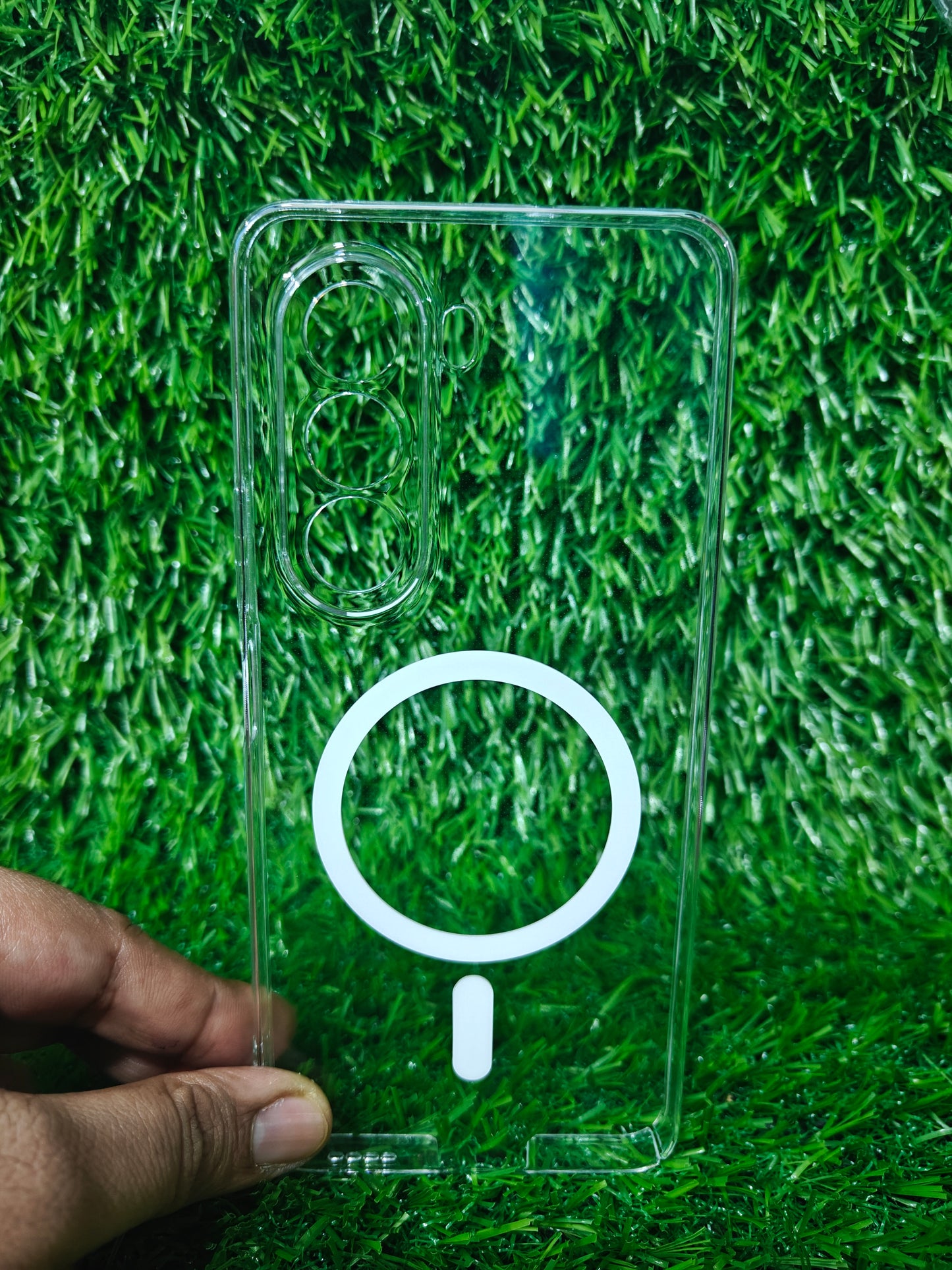 OnePlus Nord Ce6 Lite 5G Anti Yellow Premium Quality Magsafe Crystal Clear Hard Plastic Back Cover Case