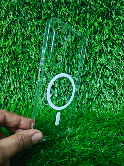 OnePlus Nord Ce6 Lite 5G Anti Yellow Premium Quality Magsafe Crystal Clear Hard Plastic Back Cover Case