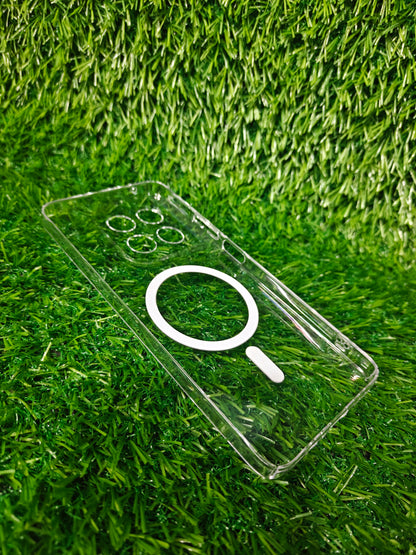 Motorola Moto G37 Power 5G Anti Yellow Premium Quality Magsafe Crystal Clear Hard Plastic Back Cover Case