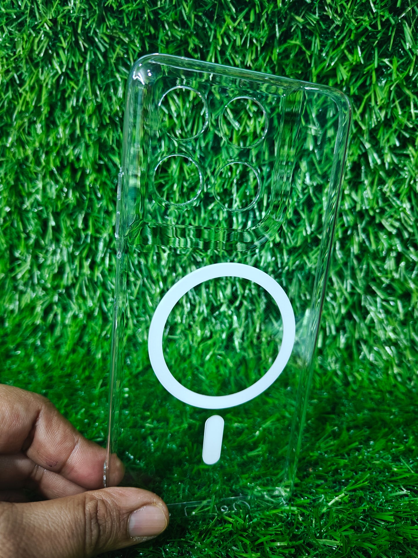 Motorola Moto G37 Power 5G Anti Yellow Premium Quality Magsafe Crystal Clear Hard Plastic Back Cover Case
