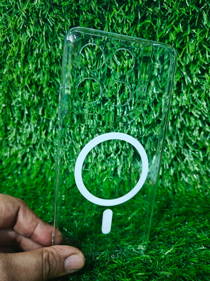 Motorola Moto G37 Power 5G Anti Yellow Premium Quality Magsafe Crystal Clear Hard Plastic Back Cover Case