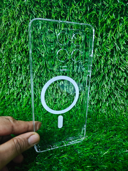 Motorola Moto G37 Power 5G Anti Yellow Premium Quality Magsafe Crystal Clear Hard Plastic Back Cover Case