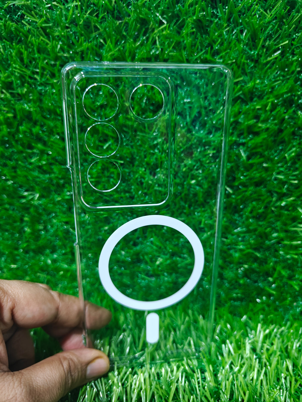 Vivo V27 & Vivo V27 Pro 5G Anti Yellow Premium Quality Magsafe Crystal Clear Hard Plastic Back Cover Case