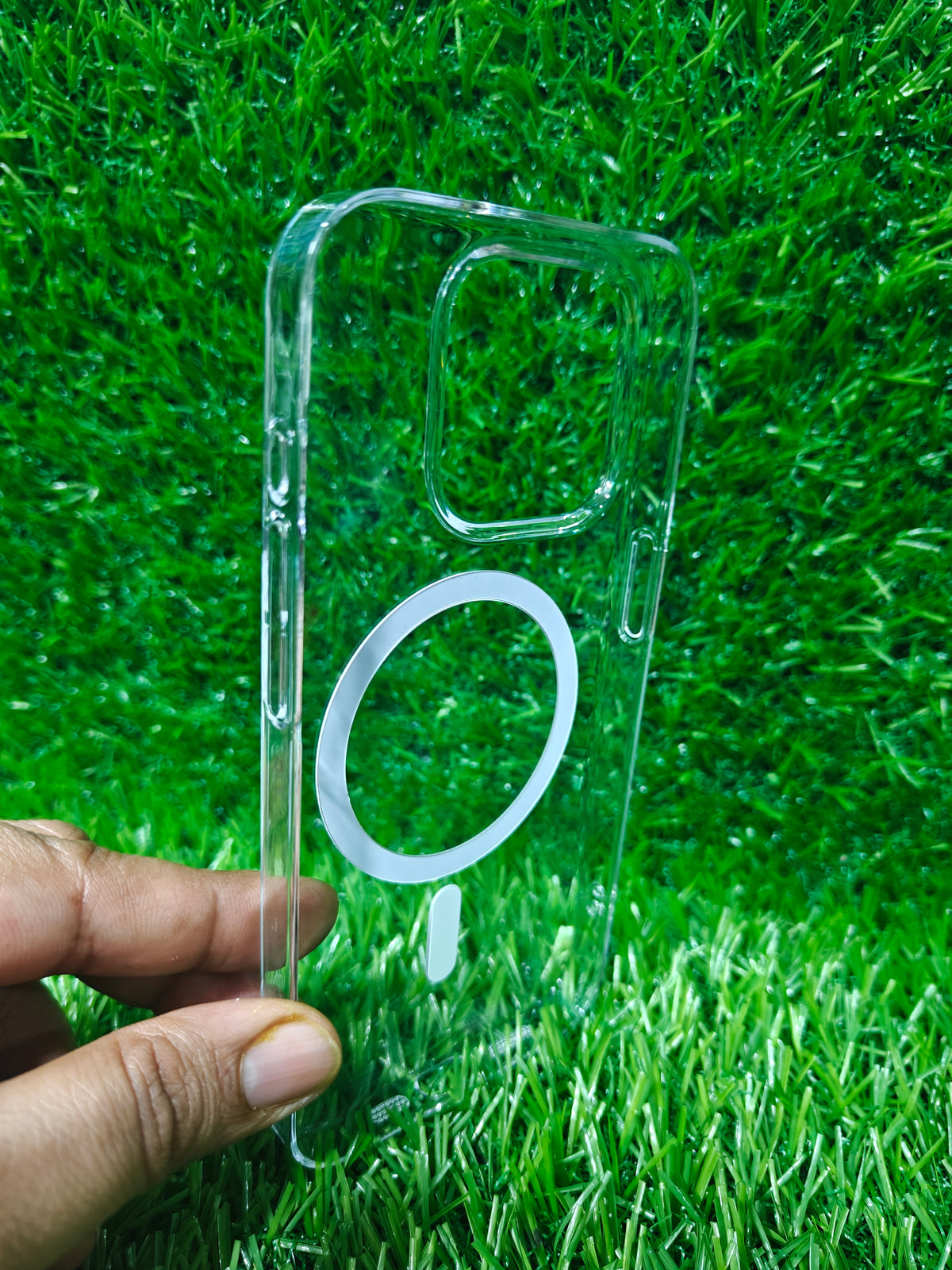 Apple iPhone 15 Pro Anti Yellow Premium Quality Magsafe Crystal Clear Hard Plastic Back Cover Case