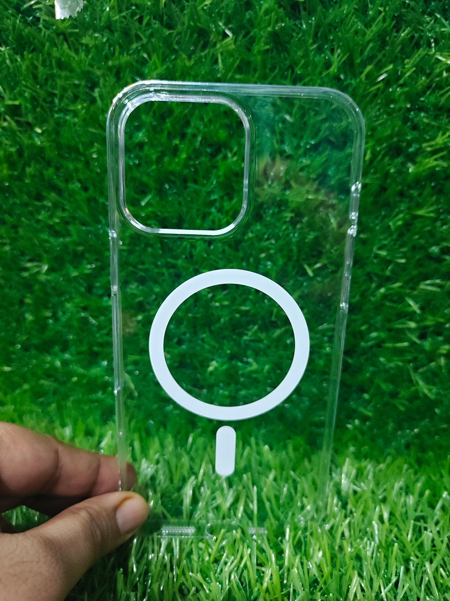 Apple iPhone 16 Pro Max Anti Yellow Premium Quality Magsafe Crystal Clear Hard Plastic Back Cover Case