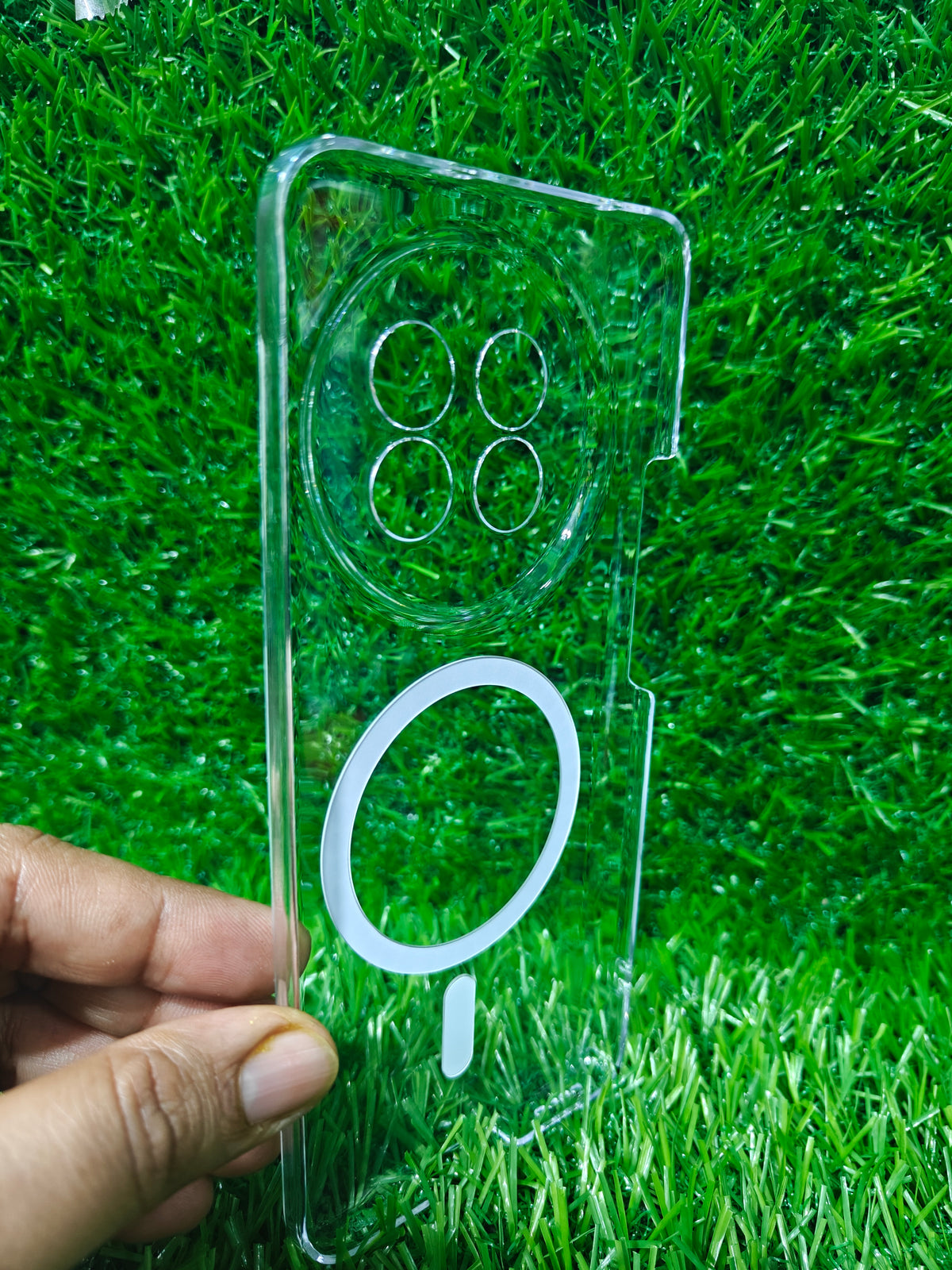 Realme 13 Pro / Realme 13 Pro Plus 5G Anti Yellow Premium Quality Magsafe Crystal Clear Hard Plastic Back Cover Case