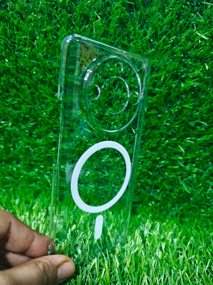 Realme 11 Pro / Realme 11 Pro Plus 5G Anti Yellow Premium Quality Magsafe Crystal Clear Hard Plastic Back Cover Case
