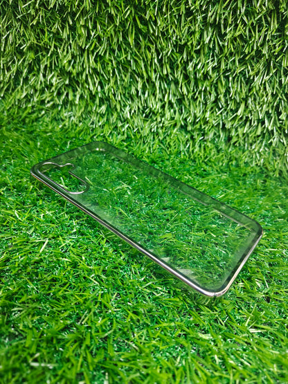 Anti Yellow With Side Chrome Samsung Galaxy A15 5G Premium Quality Hard Plastic Transparent Back Cover Case