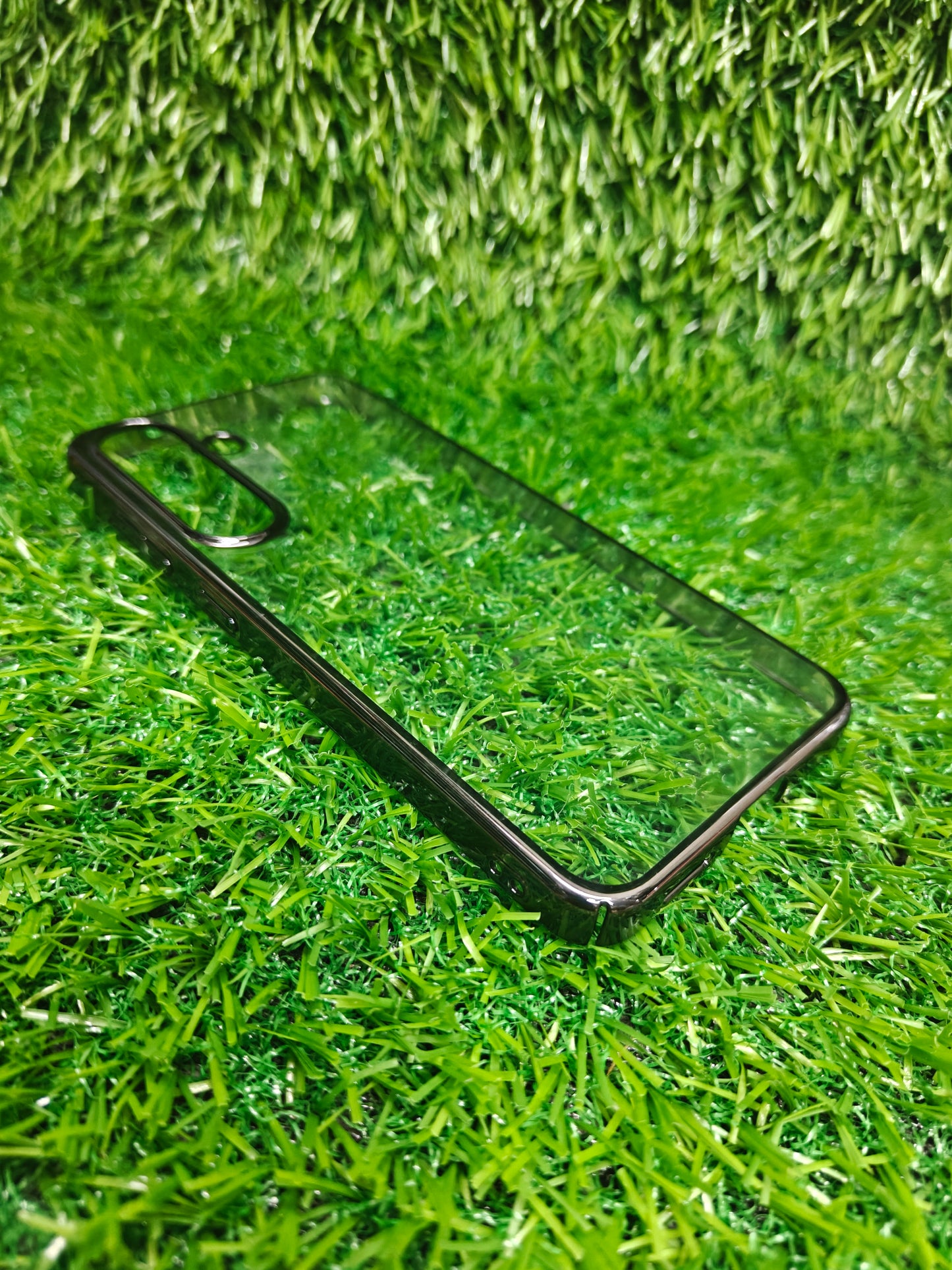 Anti Yellow With Side Chrome Samsung Galaxy S25 5G Premium Quality Hard Plastic Transparent Back Cover Case