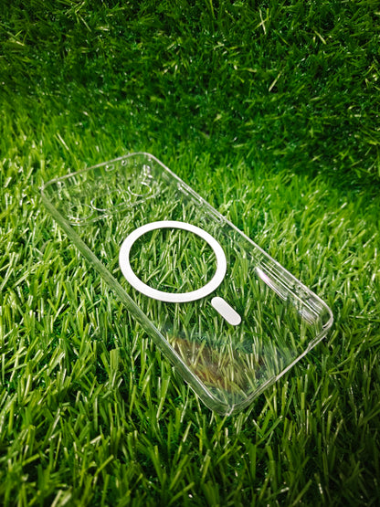 Vivo X300FE / X300 FE 5G Anti Yellow Premium Quality Magsafe Crystal Clear Hard Plastic Back Cover Case