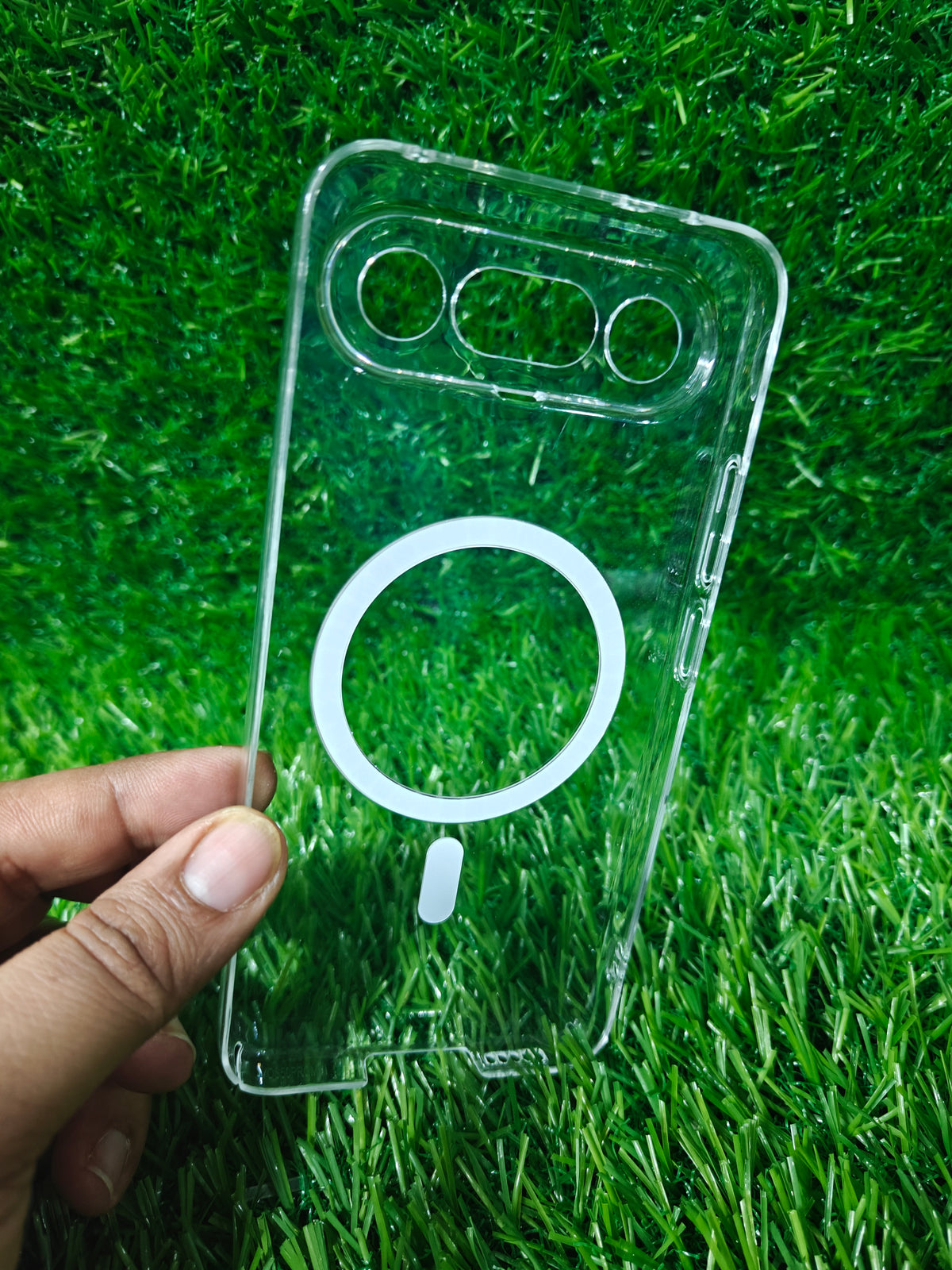 Vivo X300FE / X300 FE 5G Anti Yellow Premium Quality Magsafe Crystal Clear Hard Plastic Back Cover Case