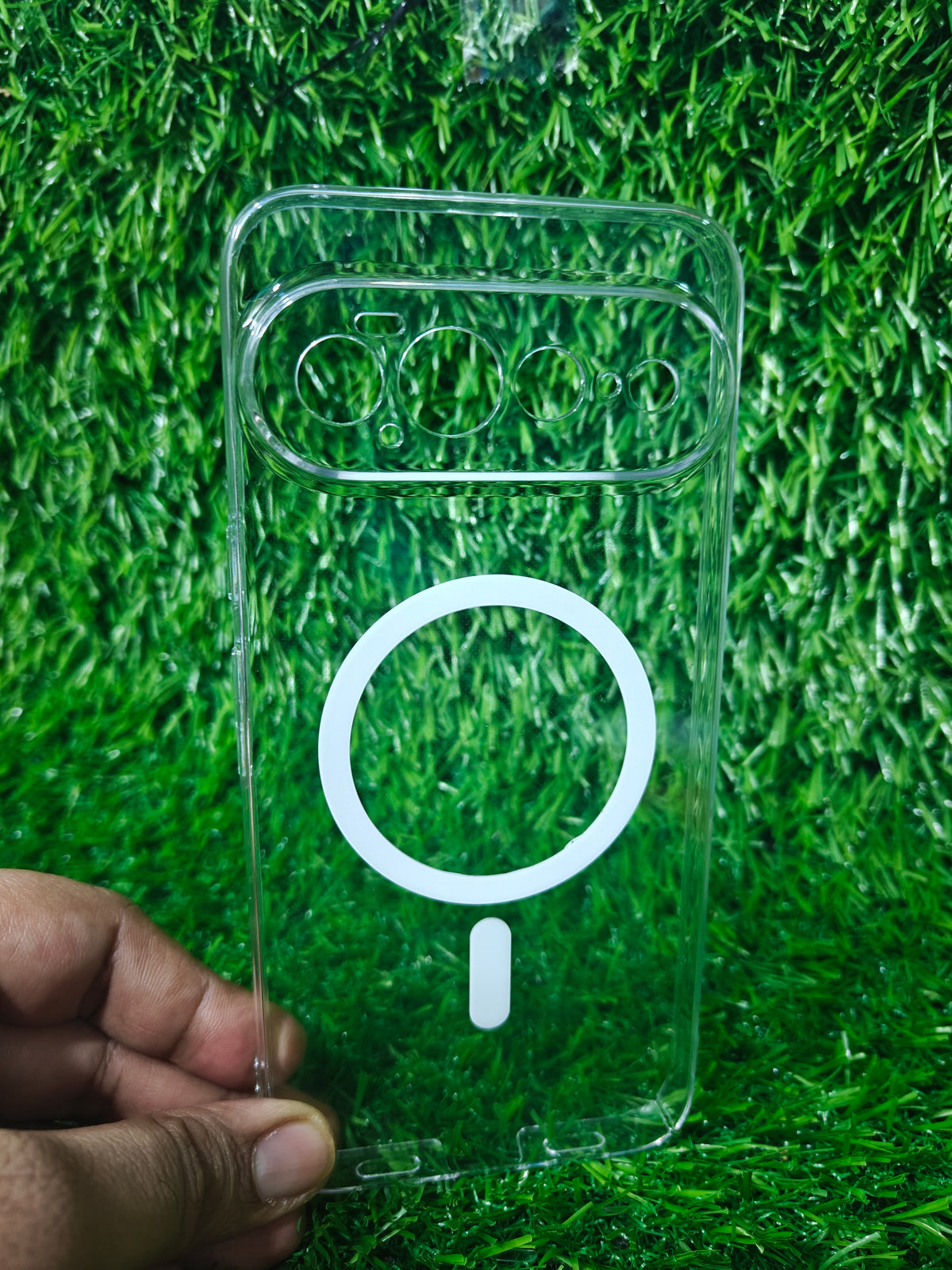 Google Pixel 11 Pro XL 5G Anti Yellow Premium Quality Magsafe Crystal Clear Hard Plastic Back Cover Case