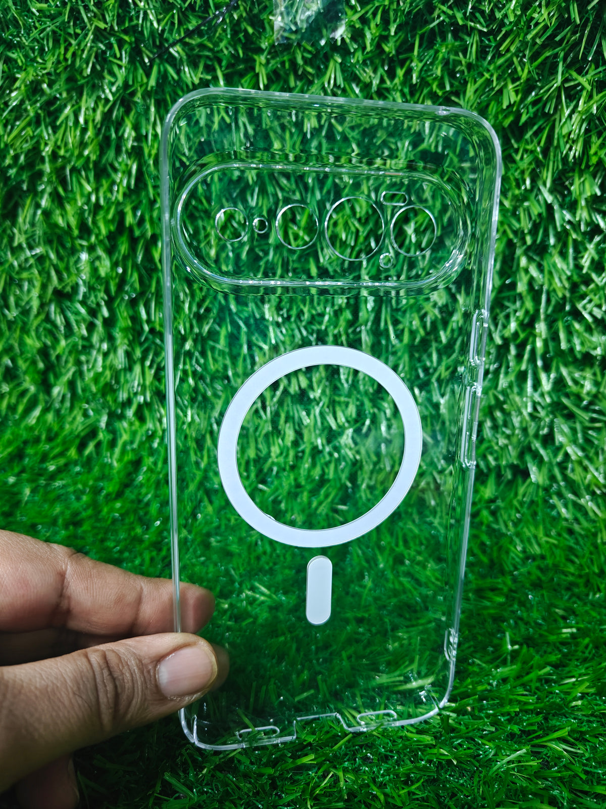Google Pixel 11 Pro XL 5G Anti Yellow Premium Quality Magsafe Crystal Clear Hard Plastic Back Cover Case