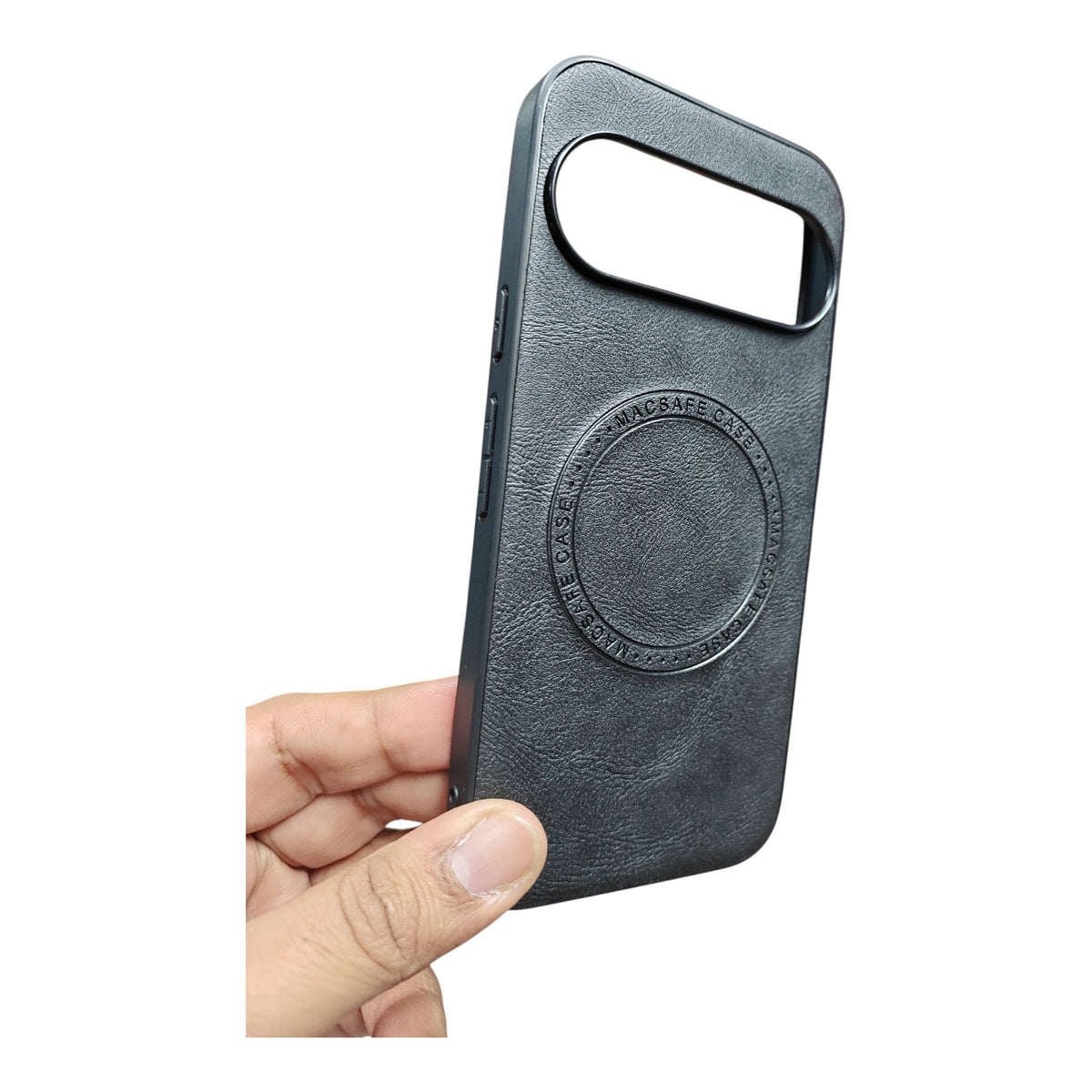 Google Pixel 10 / Pixel 10 Pro 5G Magsafe Premium Quality Leather ( Side Soft, Back Hard ) Back Cover Case