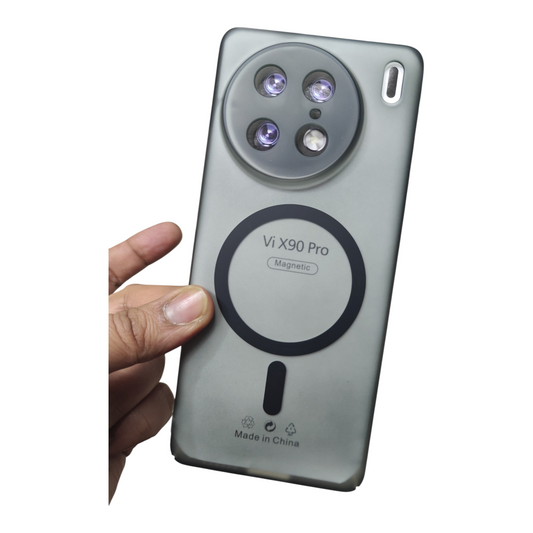 Vivo X90 Pro 5G Premium Quality Magsafe Matte Hard Plastic Back Cover Case - Royal Star